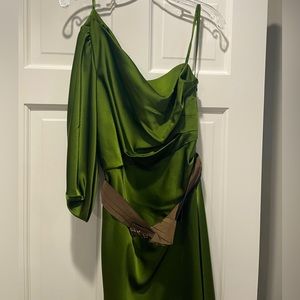 BCBG green dress with belt
